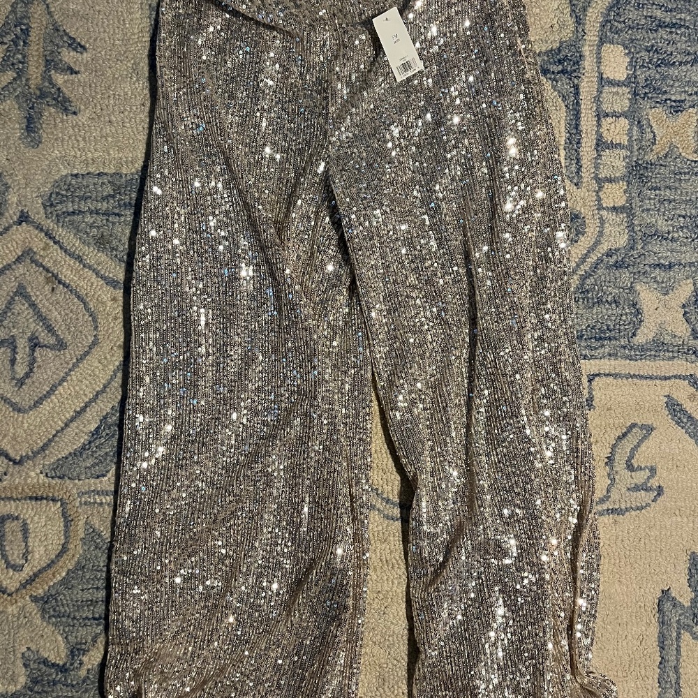 NWT Banana Republic petite M sequin pants
